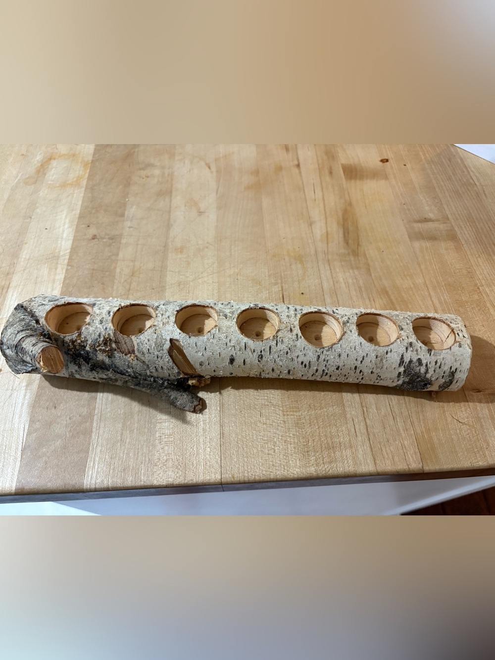 Birch Log Essential Oil Holder - White Birch